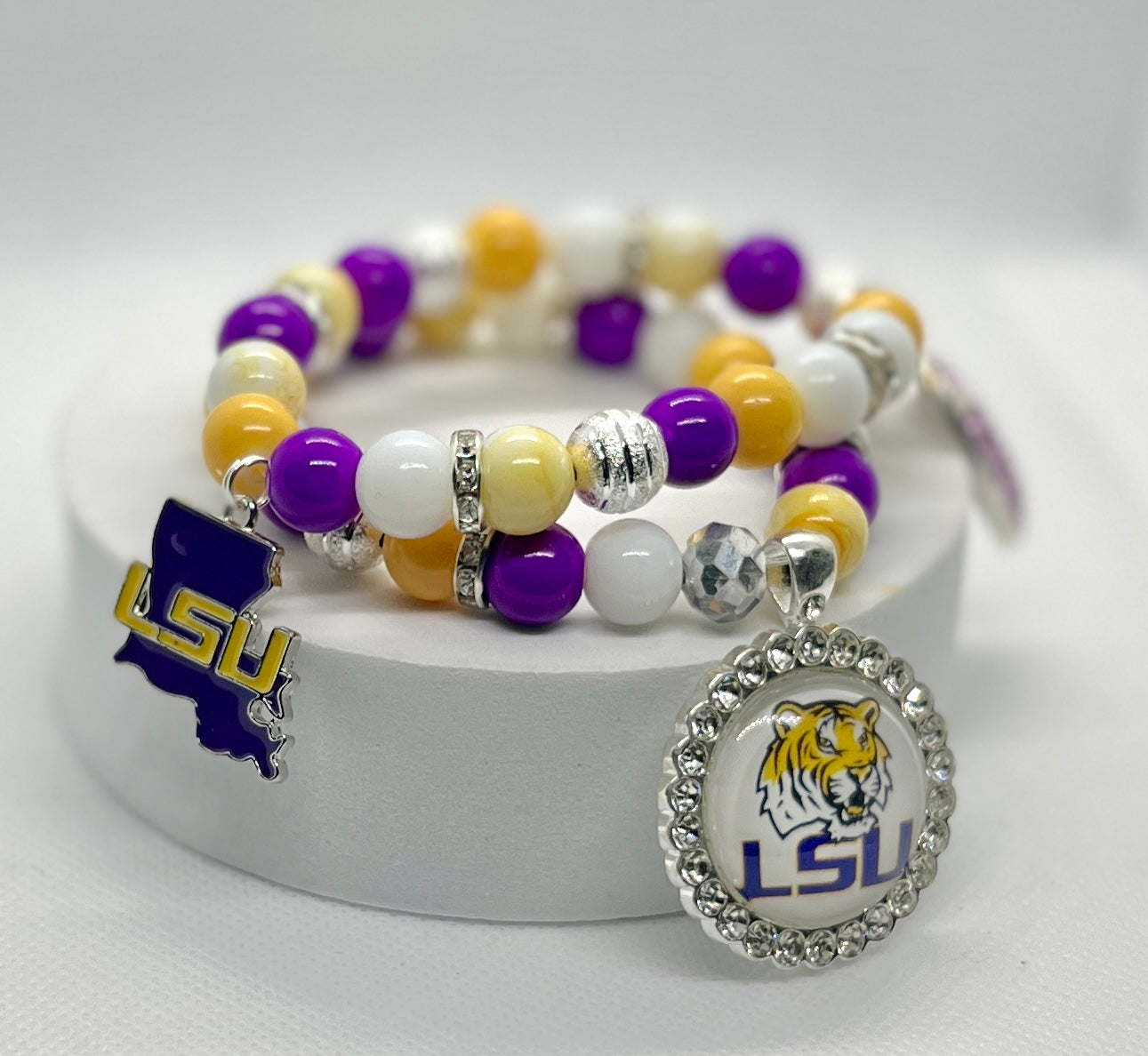 LSU Charm Bracelet