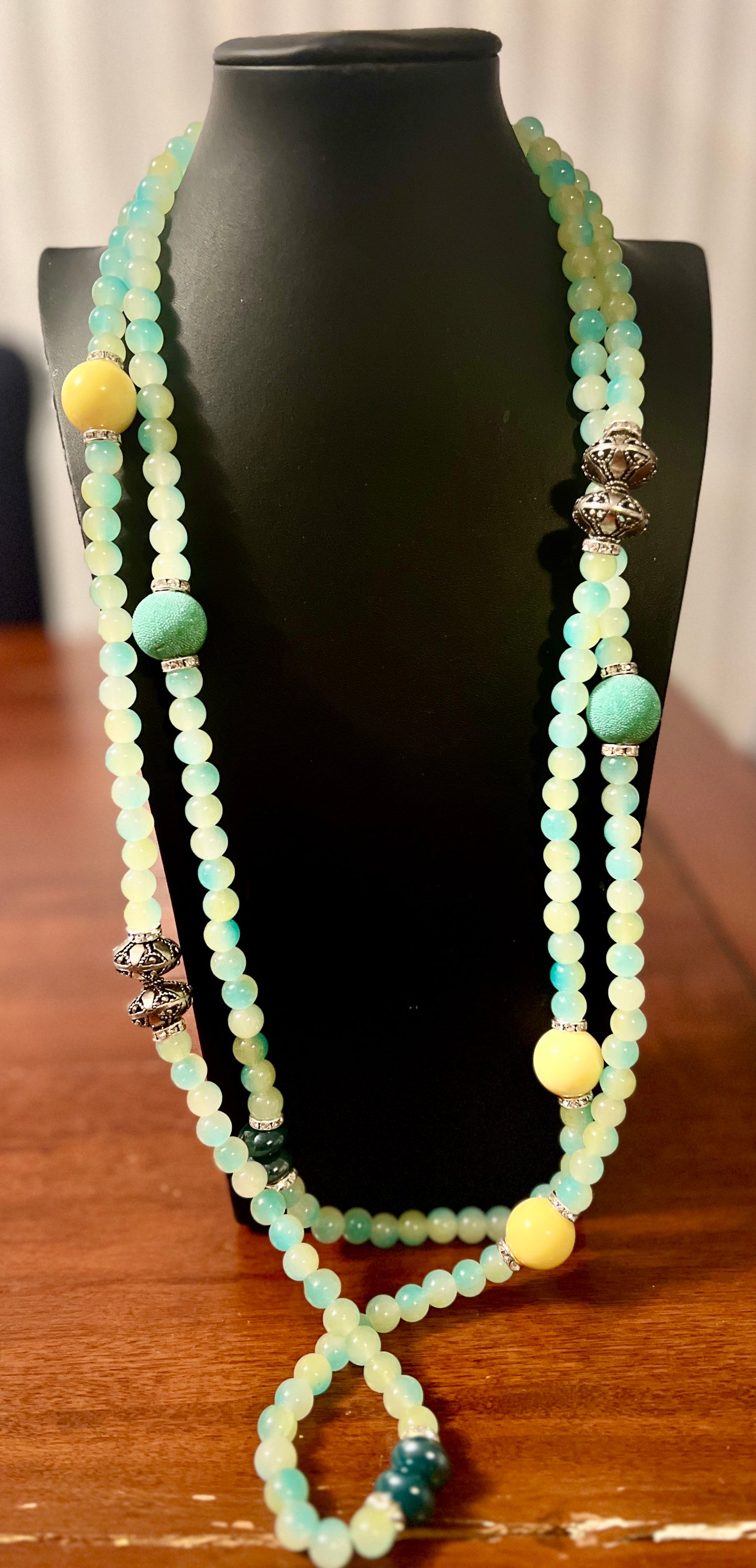 Green & Yellow Handmade Neckless