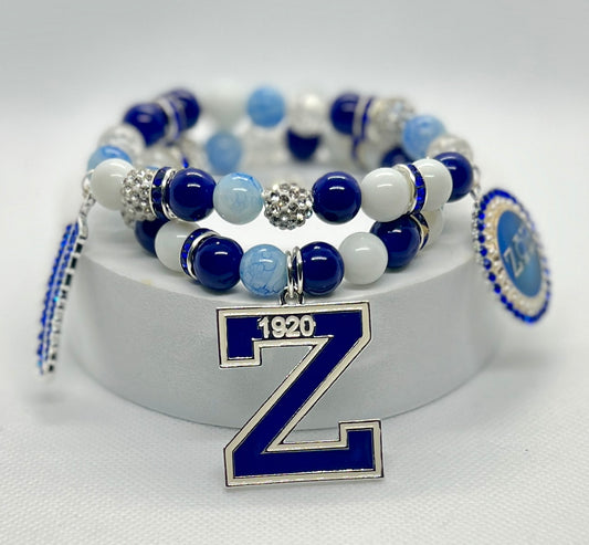 Zeta Phi Beta Charm Bracelet