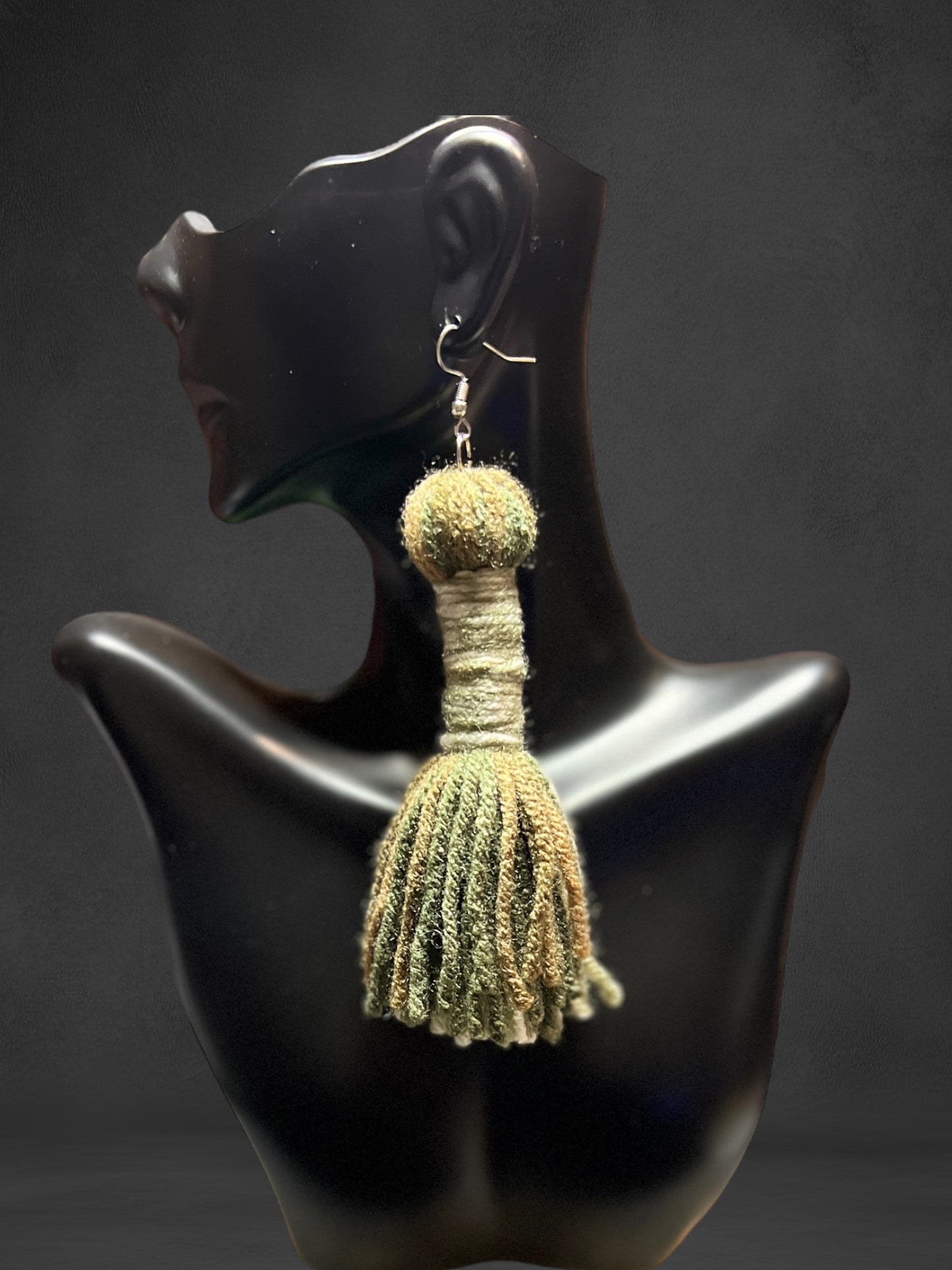 Green, Brown & Tan Tassels